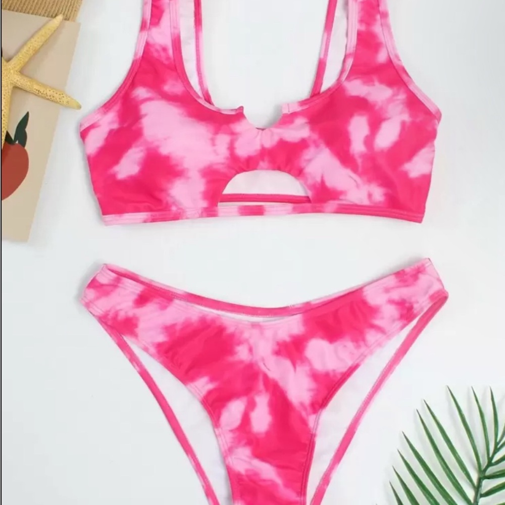 Cotton On Vibrant Pink Swirl Bikini